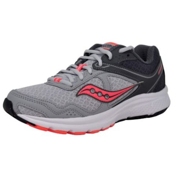 Saucony Grid Cohesion 10 Women Running Sneakers Grey Pink Sz 9 - Picture 1 of 12